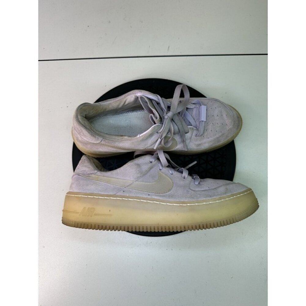 Nike Air Force 1 Sage LX Low Womens Sz 11 Violet Mist Suede Sneakers AR5409-500